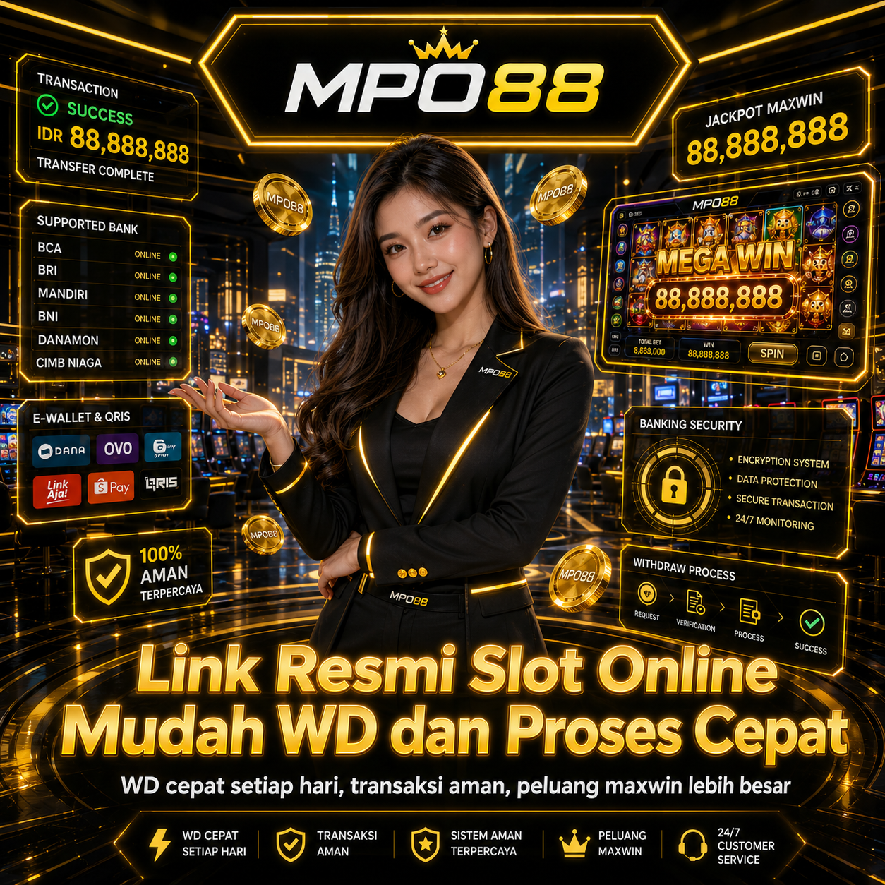 MPO88 : Link Resmi Slot Online Mudah WD dan Proses Cepat